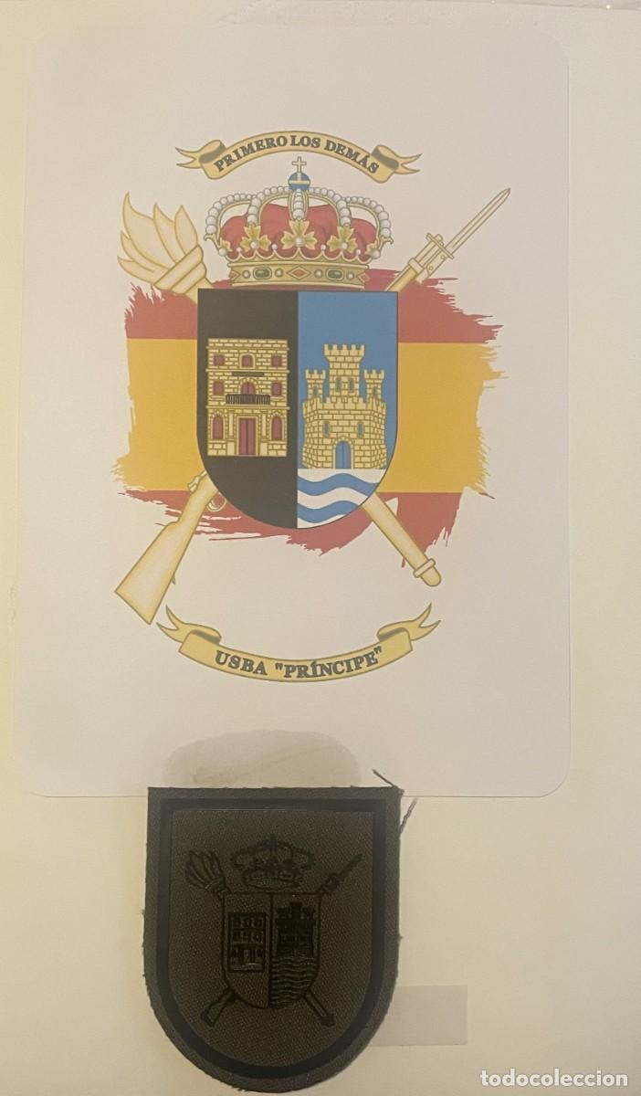 Militaria: Parche USBA Principe Brigada Paracaidista + Postal de la misma