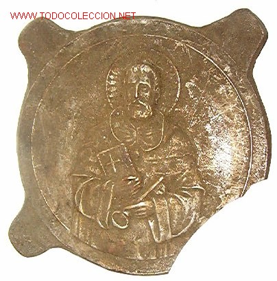 Militaria: Placa de fundici&oacute;n, religiosa - Foto 1