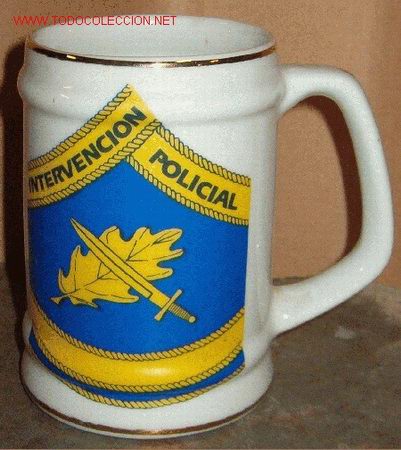 Militaria: Jarra Intervenci&oacute;n Policial