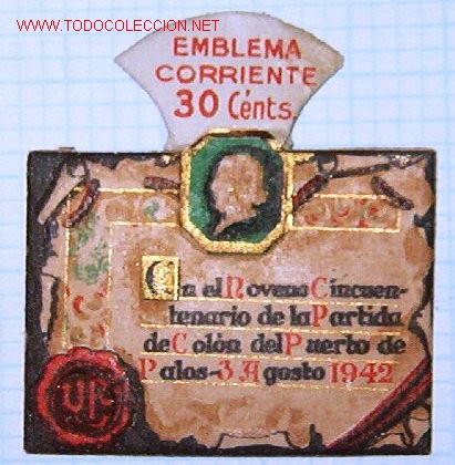 Militaria: Cartoncito de Auxilio Social.