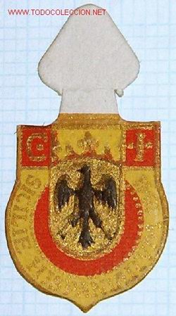 Militaria: Cartoncito de Auxilio Social.