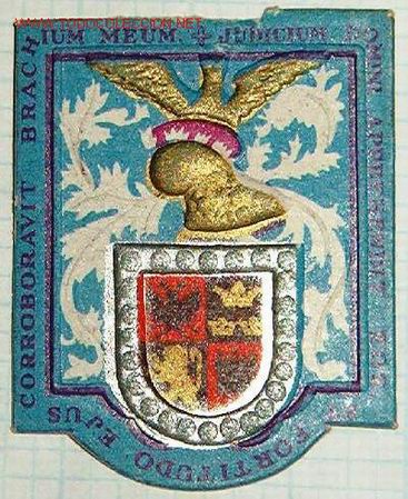 Militaria: Cartoncito de Auxilio Social.