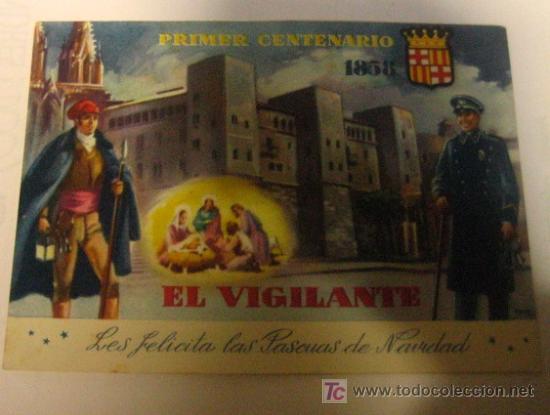 Military Antiques: Felicitaci&oacute;n del Vigilante, Barcelona 1958
