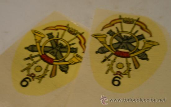Militaria: 4 calcomanias de 4 cms