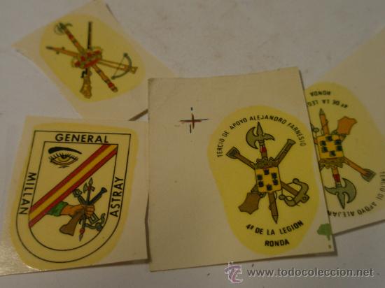 Militaria: 4 calcomanais de la Legi&oacute;n, de 3 cms - Foto 1