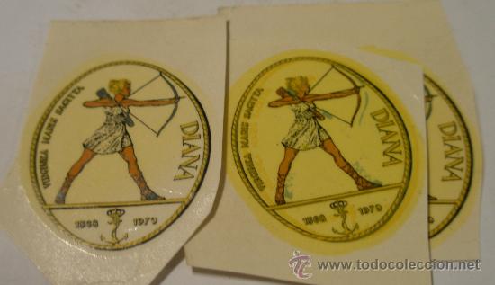 Militaria: 3 calcomanias de Marina 1568-1979, de 3,5 cms