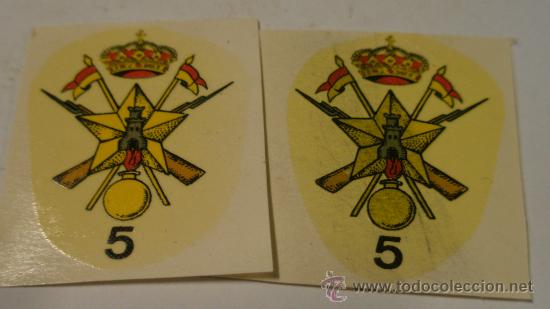 Militaria: 2 calcomanias de 4 cms - Foto 1