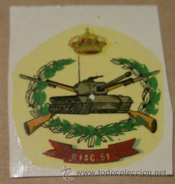 Militaria: calcomania de RIAC 61 de 4 cms - Foto 1