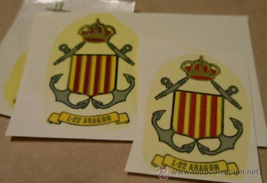 Militaria: 3 calcomanias de 3,5 cms, L-22 Arag&oacute;n - Foto 1