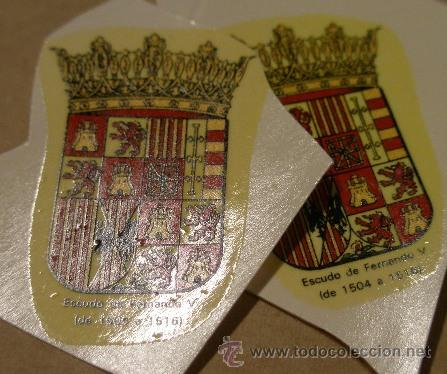 Militaria: Calcomania Escudo Fernando V