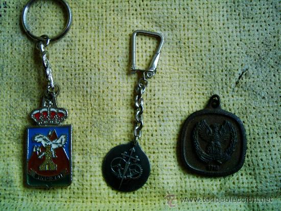 Militaria: lote de 3 llaveros ejercito - Foto 1