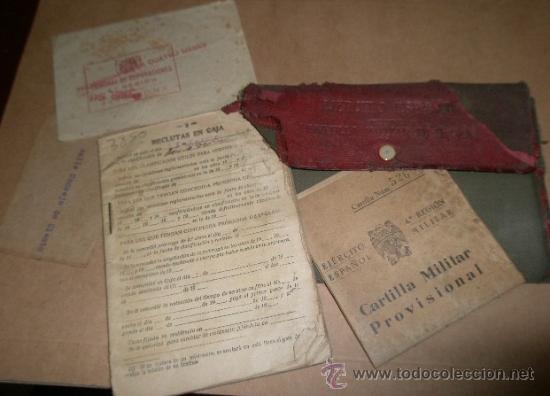 Militaria: Cartera militar con documentos - Foto 1