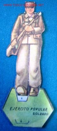 Military Antiques: Soldado del Ej&eacute;rcito Popular, en cart&oacute;n.