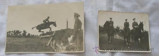 Military Antiques: DOS FOTOS DE MILITARES DE CABALLERIA CONCURSO HIPICO 1932