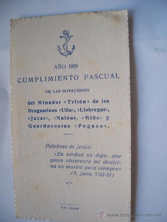Militaria: DOTACIONES MINADOR TRITON - DRAGAMINAS ULLA , LLOBREGAT...GUARDACOSTAS PEGASO..1958