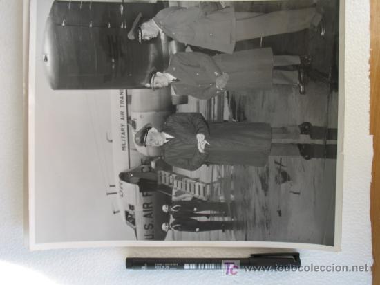 Militaria: Aviacion Ejercito del Aire visita oficial de oficiales americanos en Torrej&oacute;n a&ntilde;os 50