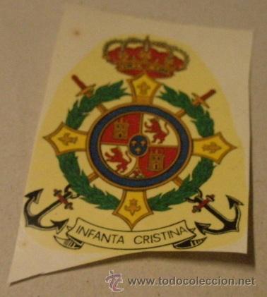 Militaria: Calcoman&iacute;a Infanta Cristina