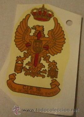 Militaria: Calcoman&iacute;a de 8 cms C.I.R. 16