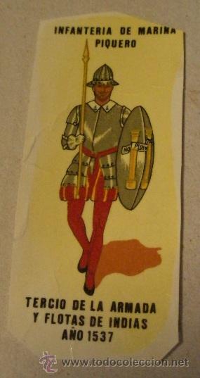 Militaria: Calcoman&iacute;a de 8 cms Infanter&iacute;a de Marina, Piquero