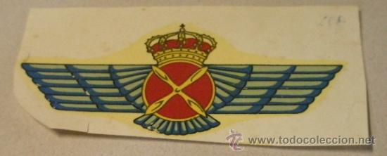 Militaria: Calcoman&iacute;a de 11'5 cms Alas