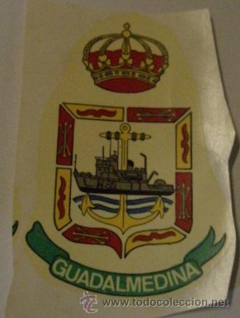 Militaria: Calcoman&iacute;a de unos 8 cms aprox. Guadalmedina