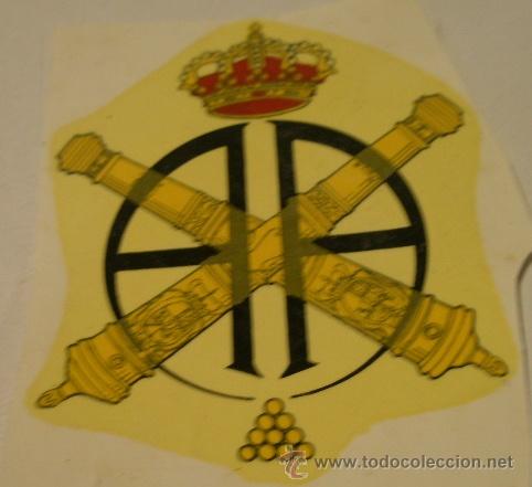 Militaria: Calcoman&iacute;a de unos 8 cms aprox. de artiller&iacute;a