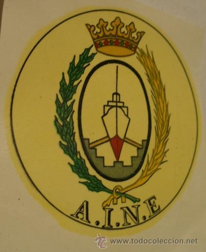 Militaria: Calcoman&iacute;a de unos 8 cms aprox. A.I.N.E