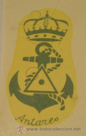 Militaria: Calcoman&iacute;a de unos 8 cms aprox. Antares