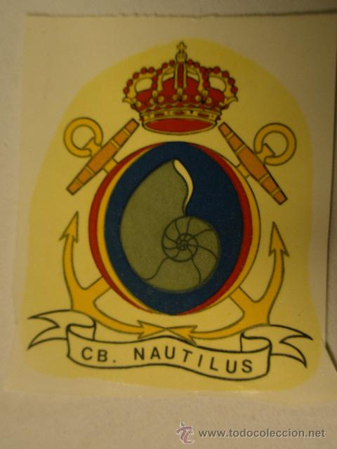 Militaria: Calcoman&iacute;a de unos 8 cms aprox. CB Nautilus