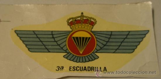 Militaria: Calcoman&iacute;a de unos 9 cms aprox. 3&ordm; escuadrilla