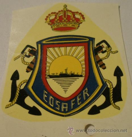 Militaria: Calcoman&iacute;a de unos 8 cms aprox. EOSAFER