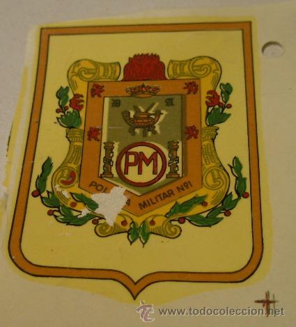 Militaria: Calcoman&iacute;a de unos 8 cms aprox. PM n&ordm;21 - Foto 1