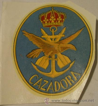 Militaria: Calcoman&iacute;a de unos 8 cms aprox. Cazadora - Foto 1
