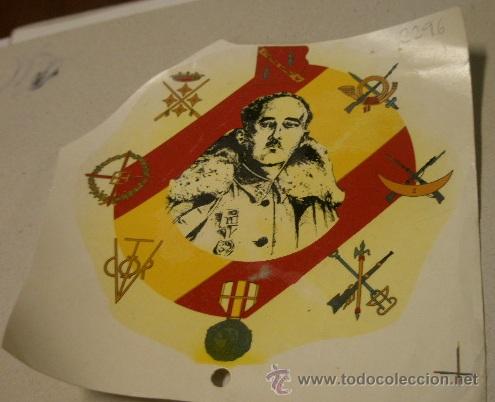 Militaria: Calcoman&iacute;a de 14 x 14 cms aprox.