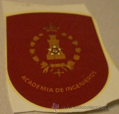 Military Antiques: Calcoman&iacute;a de unos 8 cms aprox. Academia de Ingenieros