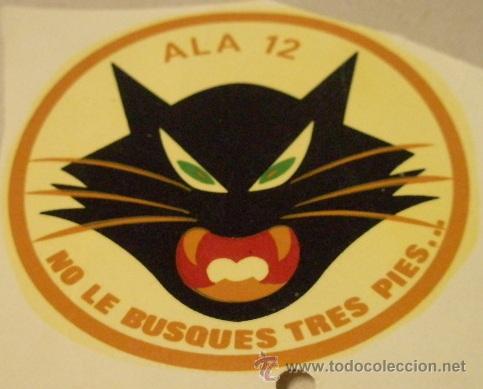 Militaria: Calcoman&iacute;a de unos 8 cms aprox. Ala-12 - Foto 1