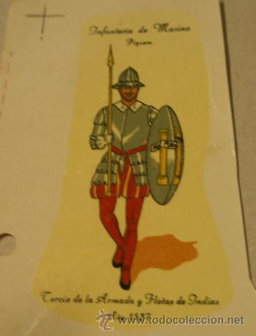 Militaria: Calcoman&iacute;a de unos 8 cms aprox. Infanter&iacute;a de Marina, Piquero