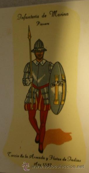 Militaria: Calcoman&iacute;a de unos 8 cms aprox. Infanter&iacute;a de Marina, Piquero
