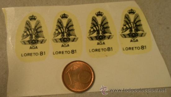 Militaria: 4 calcomanias de 2,5 x 1, 5 cms