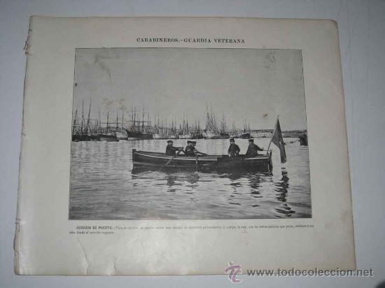 Militaria: 16 ANTIGUAS AUTOTIPIAS (LAMINAS)  CARABINEROS, GUARDIA VETERANA - FINALES DEL SIGLO XIX PRINCIPIOS D