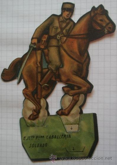 Military Antiques: Soldados del Ej&eacute;rcito Popular en cart&oacute;n, Soldado de Caballer&iacute;a
