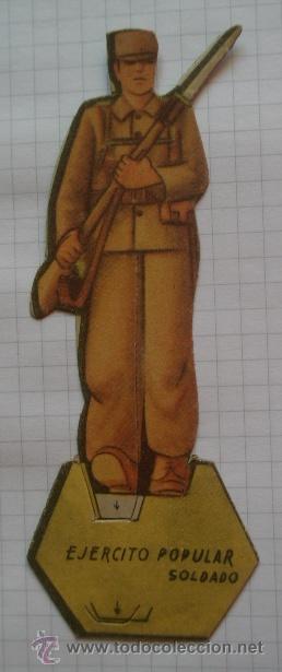 Militaria: Soldados del Ej&eacute;rcito Popular en cart&oacute;n, Soldado