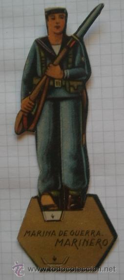 Militaria: Soldados del Ej&eacute;rcito Popular en cart&oacute;n, Marinero, Marina de Guerra