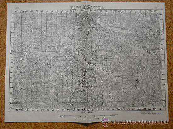 Militaria: MAYO 1938 GUERRA CIVIL MAPA DE VILLAVICIOSA EDICION ESPECIAL EN MADRID E 1:50000