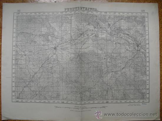 Military Antiques: MAYO 1938 GUERRA CIVIL MAPA DE FUENTEOVEJUNA EDICION ESPECIAL EN MADRID E 1:50000