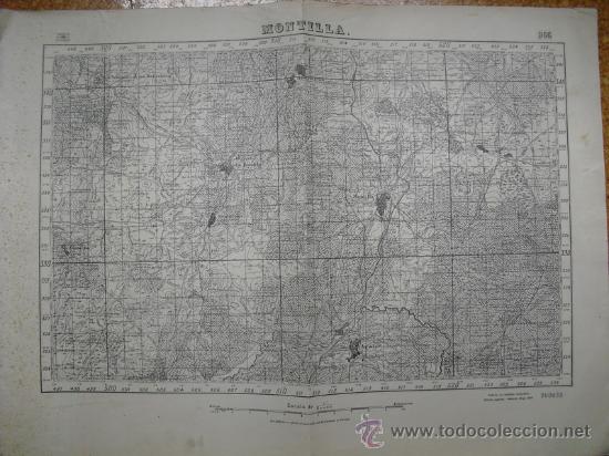 Military Antiques: MAYO 1938 GUERRA CIVIL MAPA DE MONTILLA EDICION ESPECIAL EN MADRID E 1:50000 &Uuml;NICO
