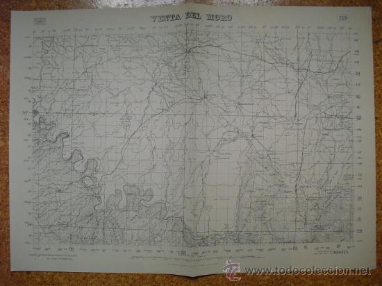 Militaria: SEPTIEMBRE 1938 GUERRA CIVIL MAPA DE VENTA DEL MORO EDICION ESPECIAL EN MADRID E 1:50000