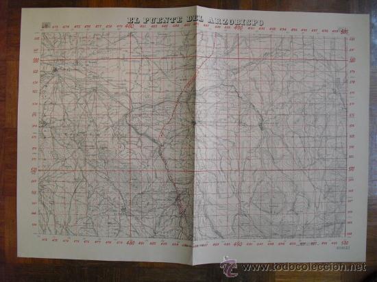 Militaria: SEPTIEMBRE 1938 GUERRA CIVIL MAPA DE EL PUENTE DEL ARZOBISPO EDICION ESPECIAL EN MADRID E 1:50000