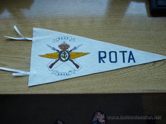 Militaria: banderin base de rota - Foto 1