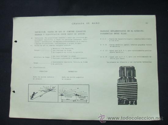 Militaria: 3 LAMINAS - GRANADAS DE MANO - - Foto 2